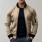 Bomber pour Hommes avec Fermeture Zippée et Poches Multiples | Idéal pour Tenues Quotidiennes