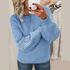 Pull à Manches Longues pour Femme en Matière Synthétique | Idéal pour l’Hiver