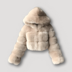 Veste Courte à Capuche avec Fermeture Zippée pour Femmes | Idéale pour l’Automne et l’Hiver