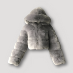 Veste Courte à Capuche avec Fermeture Zippée pour Femmes | Idéale pour l’Automne et l’Hiver