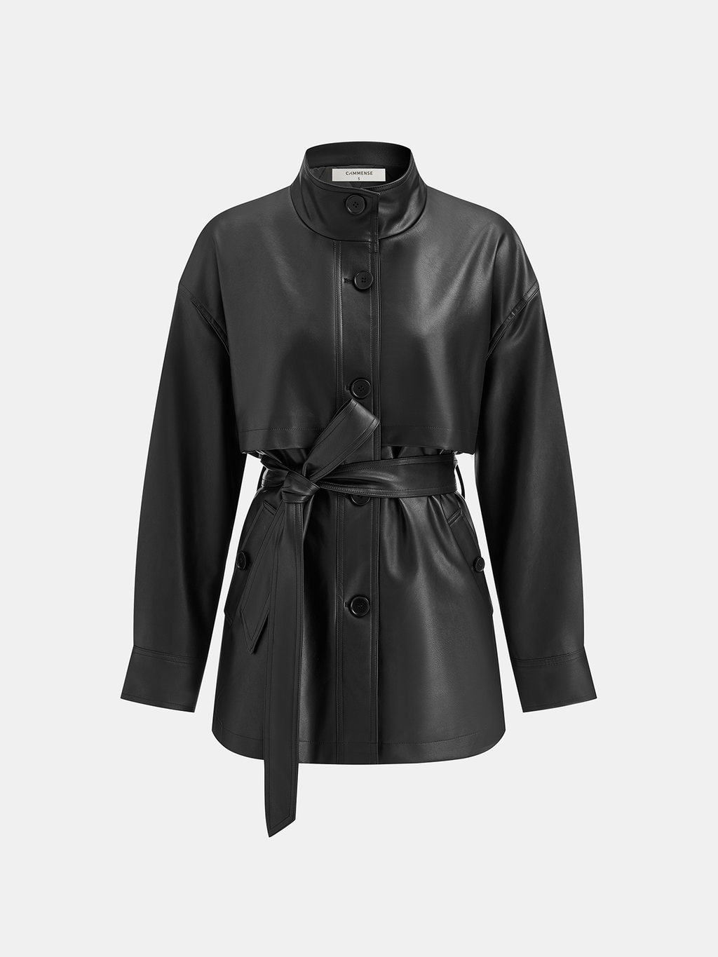 Veste Matelassée avec Ceinture et Col Montant pour Femme | Idéale pour l’Automne et l’Hiver