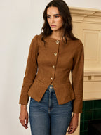 Veste à Boutons Métalliques pour Femme | Idéale pour la Mi-Saison