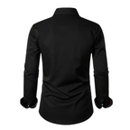 Chemise Longue À Col Classique avec Manches Longues pour Homme | Idéale pour Bureau Et Sorties