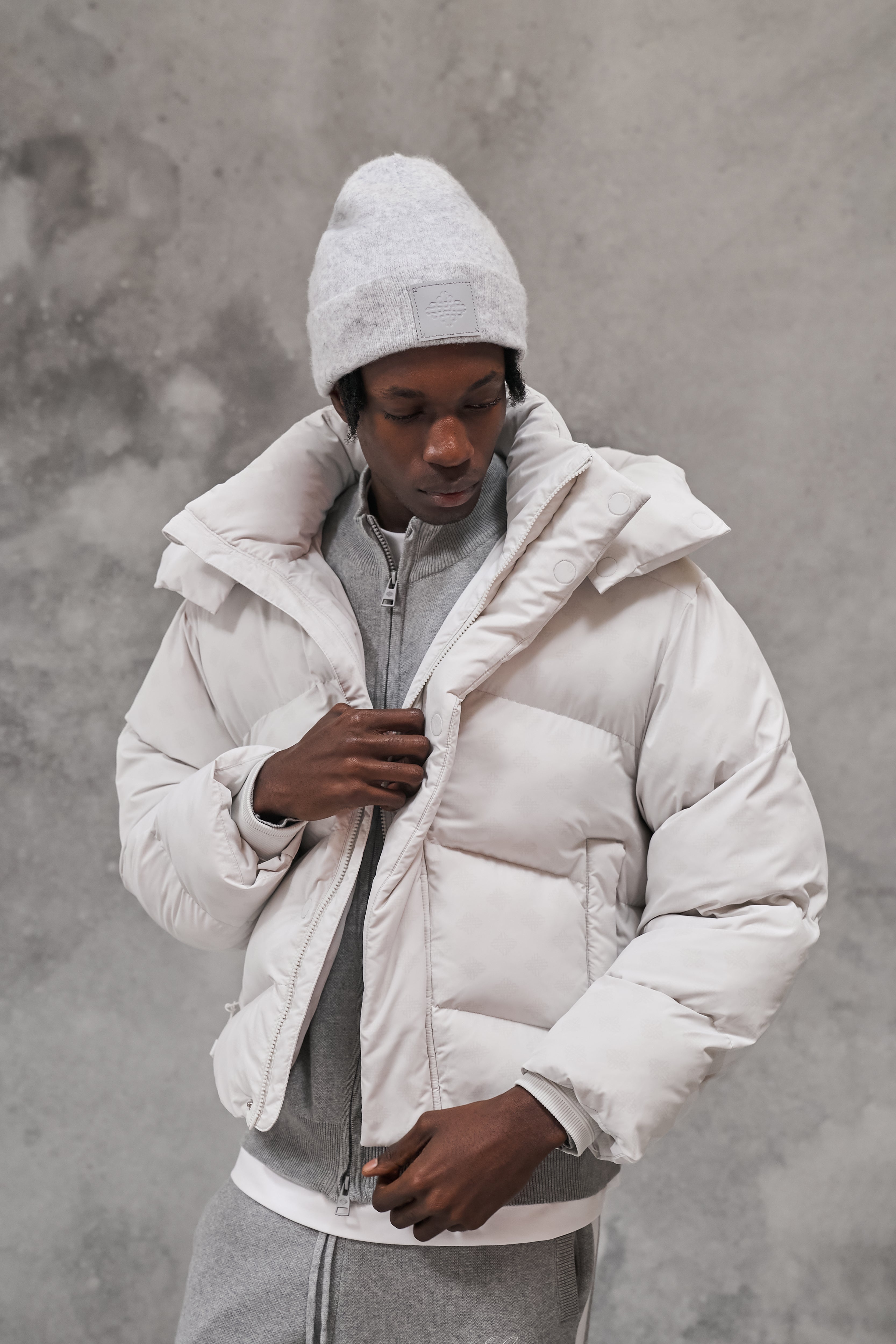 Puffer Matelassé à Capuche Amovible Avec Col Montant Pour Homme | Idéal Pour l’Hiver