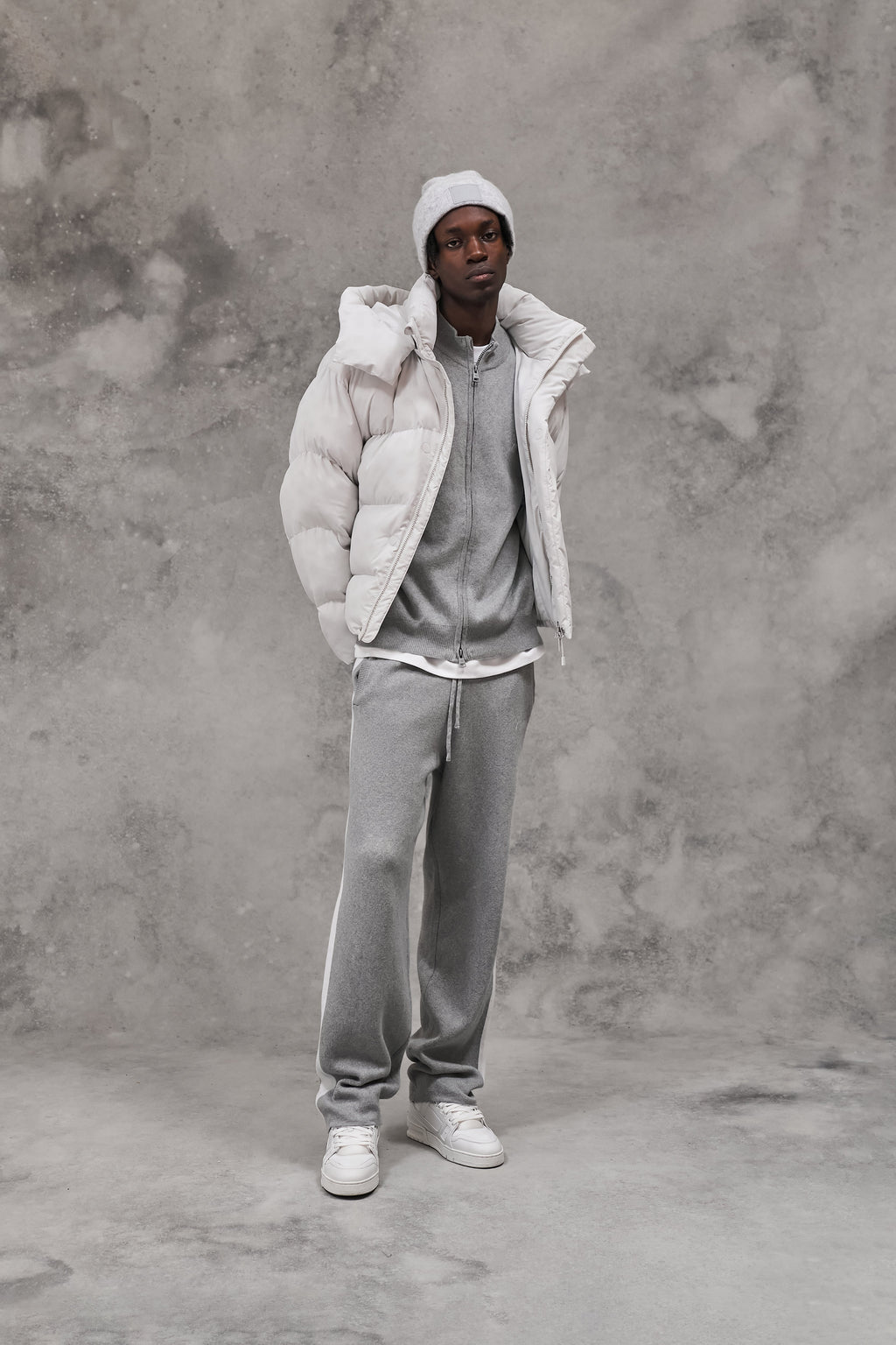 Puffer Matelassé à Capuche Amovible Avec Col Montant Pour Homme | Idéal Pour l’Hiver