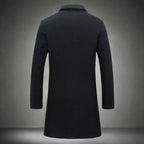 Manteau Long avec Col Classique pour Homme | Idéal pour les Journées Froides