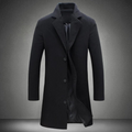 Manteau Long avec Col Classique pour Homme | Idéal pour les Journées Froides
