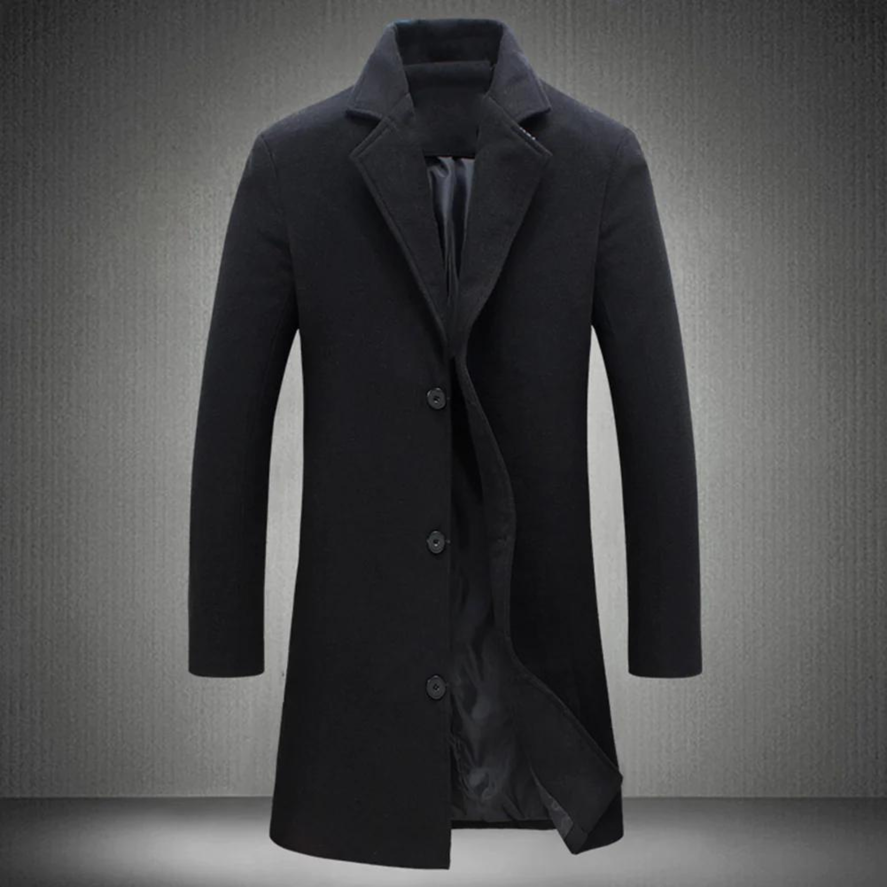 Manteau Long avec Col Classique pour Homme | Idéal pour les Journées Froides