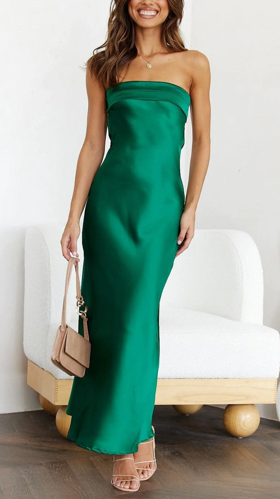 Robe Maxi Sans Bretelles Avec Coupe Fluide Pour Femme | Idéale Pour Les Occasions D’Été
