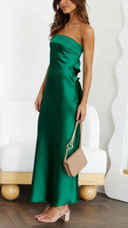 Robe Maxi Sans Bretelles Avec Coupe Fluide Pour Femme | Idéale Pour Les Occasions D’Été