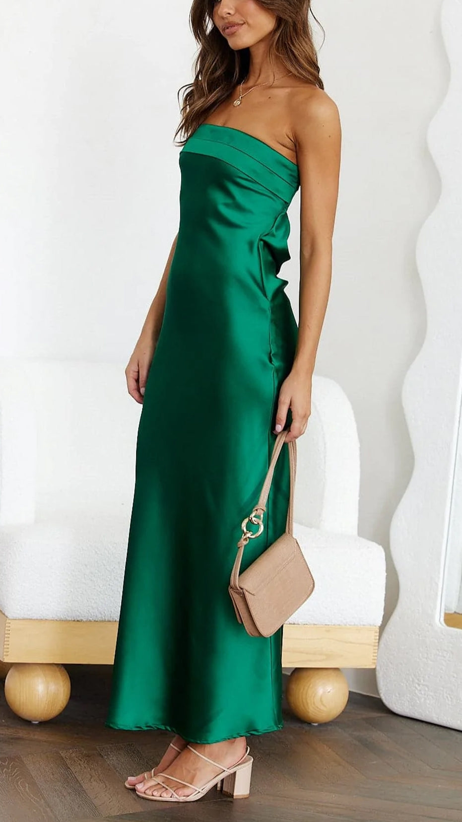Robe Maxi Sans Bretelles Avec Coupe Fluide Pour Femme | Idéale Pour Les Occasions D’Été