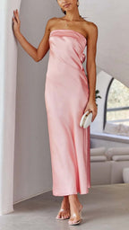 Robe Maxi Sans Bretelles Avec Coupe Fluide Pour Femme | Idéale Pour Les Occasions D’Été