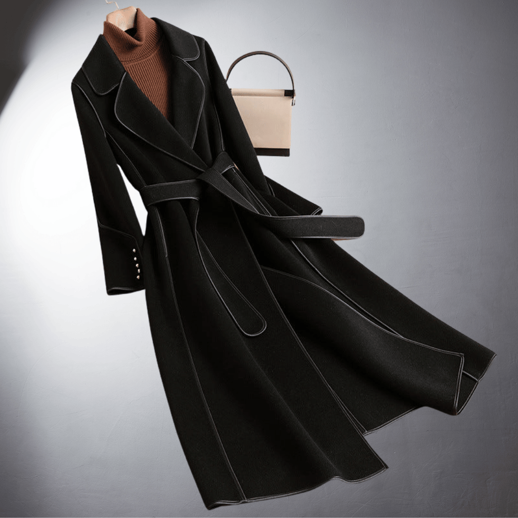 Manteau Long avec Silhouette Classique et Détails Modernes pour Femme | Idéal pour l’Hiver