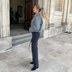 Veste Courte À Fermeture Zippée Pour Femme | Idéal Pour Le Travail Et Les Sorties