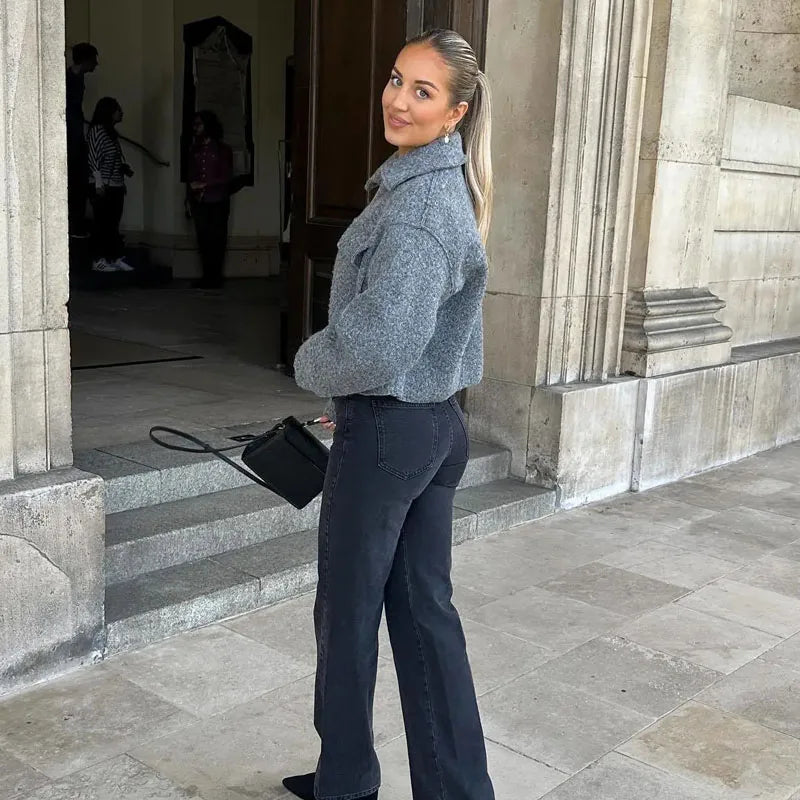Veste Courte À Fermeture Zippée Pour Femme | Idéal Pour Le Travail Et Les Sorties
