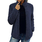 Veste Zippée à Col Montant pour Femme | Idéale pour les Jours Froids