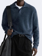 Polo pour Homme avec Col Classique et Finition Texturée | Idéal pour les Journées Fraîches