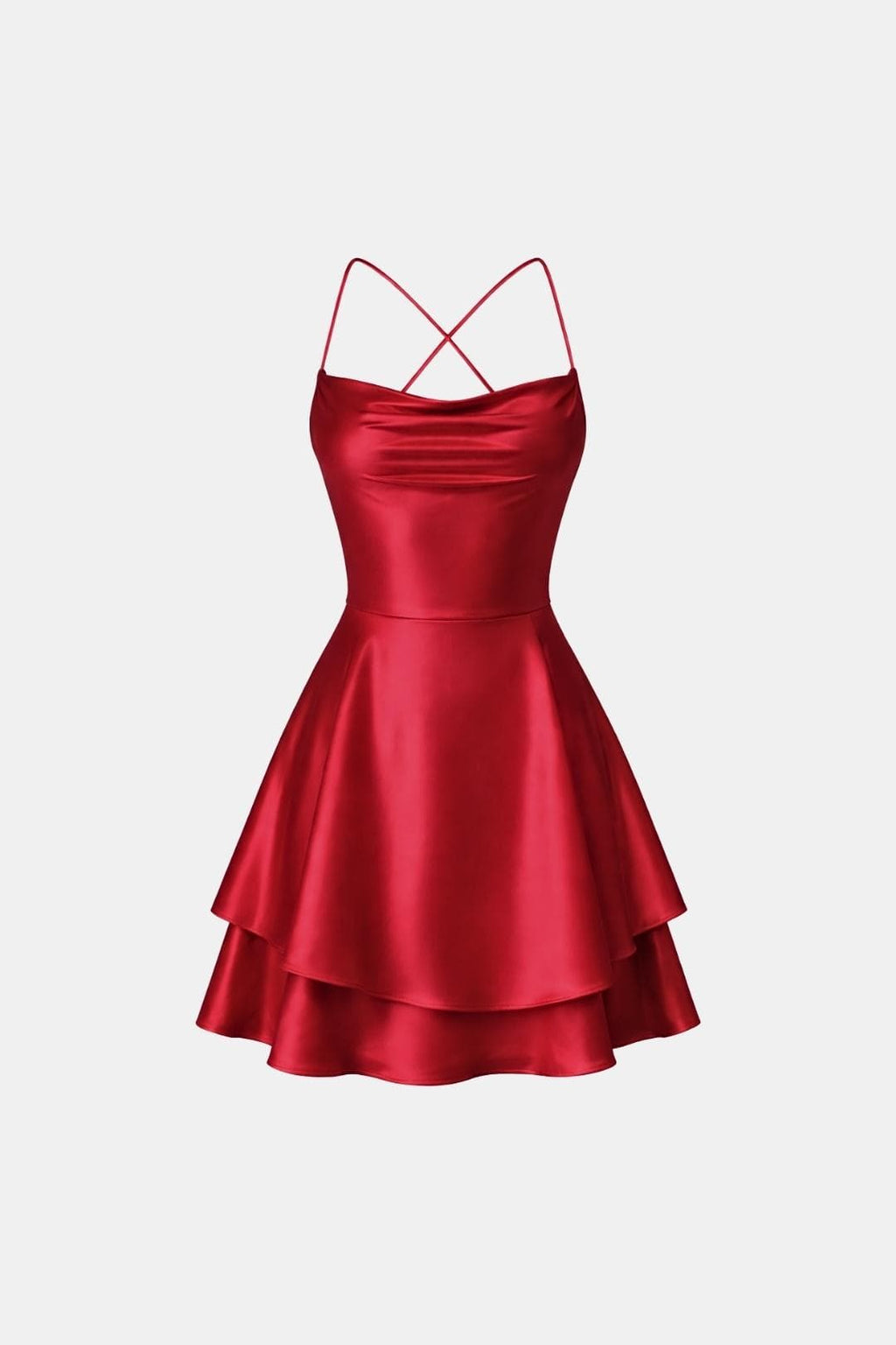 Robe Mini En Satin Avec Coupe Évasée Pour Femme | Idéal Pour Soirées Et Événements