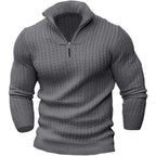 Pull Camionneur Long Avec Col Zippé Et Coupe Ajustée Pour Homme | Idéal Pour La Saison Fraîche