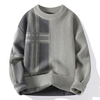 Pull À Col Rond Avec Design Patchwork Pour Homme | Idéal Pour Les Activités Quotidiennes