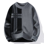 Pull À Col Rond Avec Design Patchwork Pour Homme | Idéal Pour Les Activités Quotidiennes