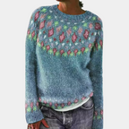 Pull pour Femme Avec Imprimé Et Coupe Classique | Idéal pour L’Hiver