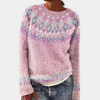 Pull pour Femme Avec Imprimé Et Coupe Classique | Idéal pour L’Hiver