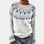 Pull pour Femme Avec Imprimé Et Coupe Classique | Idéal pour L’Hiver