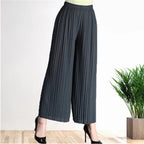 Pantalon À Jambes Larges Avec Taille Haute Pour Femme | Idéal Pour Le Bureau Ou Les Soirées