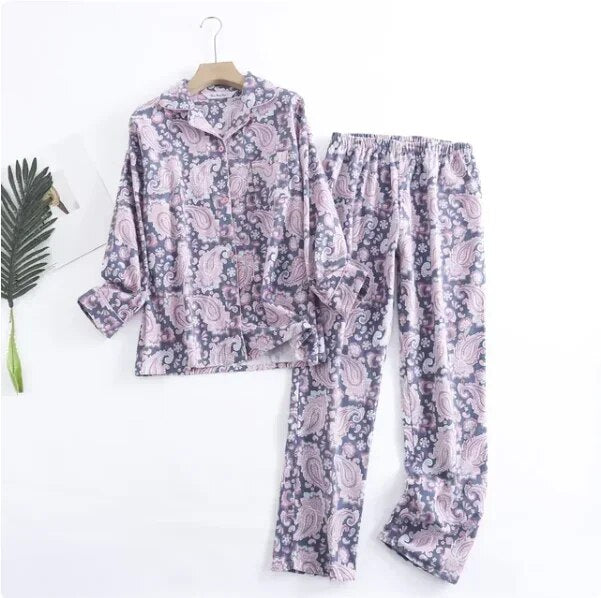 Ensemble De Pyjama À Motifs Colorés pour Femmes | Idéal pour Le Sommeil Et La Détente