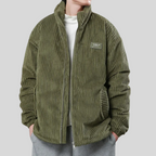 Veste Matelassée avec Col Montant et Coupe Ample pour Homme | Idéale pour la Mi-Saison