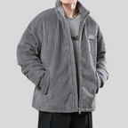 Veste Matelassée avec Col Montant et Coupe Ample pour Homme | Idéale pour la Mi-Saison