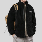 Veste Matelassée avec Col Montant et Coupe Ample pour Homme | Idéale pour la Mi-Saison