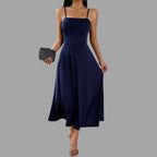 Robe Midi Swing À Coupe Fluide Pour Femme | Idéale Pour Occasions Quotidiennes Et Semi-Formelles