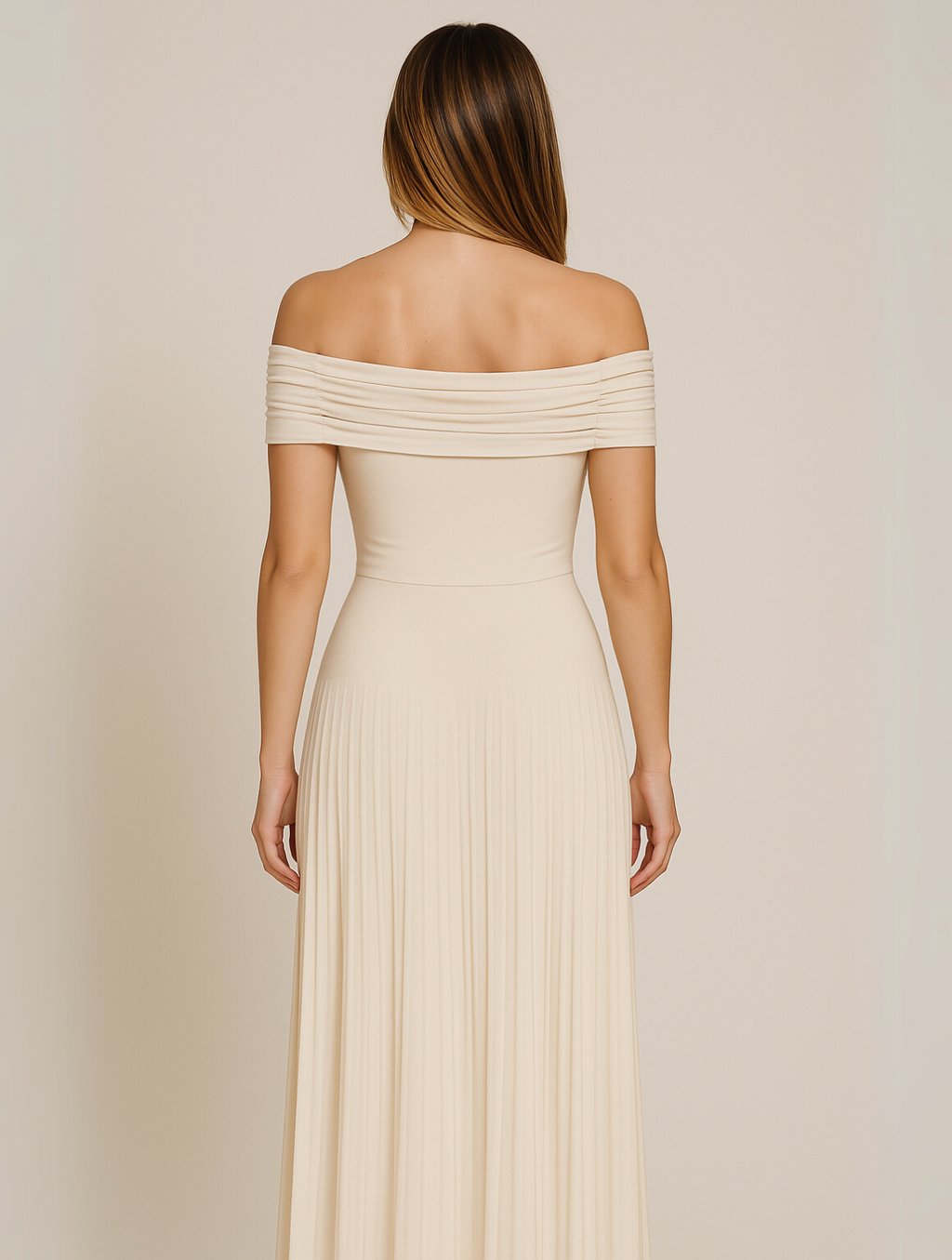Robe Maxi Plissée Avec Coupe Fluide Pour Femme | Idéale Pour Mariages Et Événements