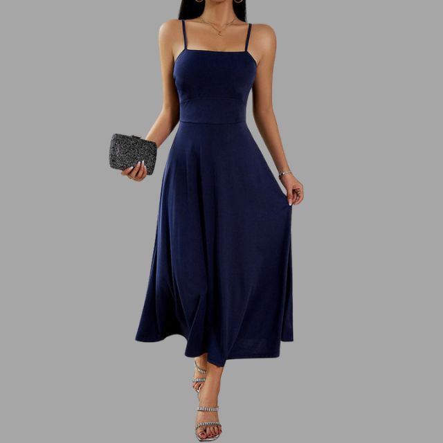 Robe Midi Swing Avec Silhouette Fluide Pour Femme | Idéal Pour Usage Quotidien Et Événements