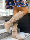 Bottes Décontractées à Talon Plat pour Femmes | Idéales pour un Usage Quotidien