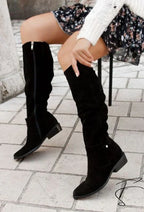 Bottes Décontractées à Talon Plat pour Femmes | Idéales pour un Usage Quotidien