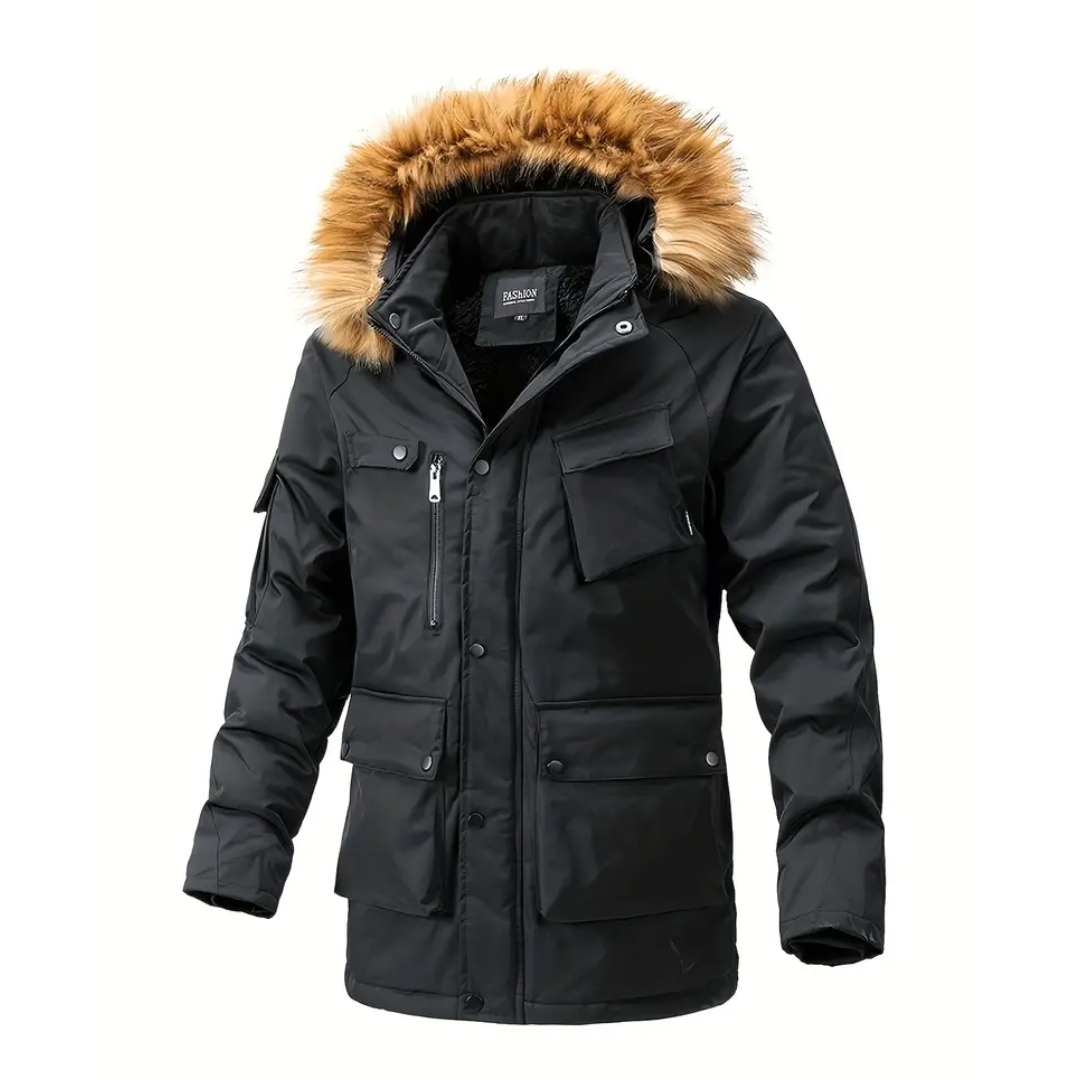 Manteau d’Hiver Long avec Coupe Structurée pour Homme | Idéal pour la Saison Froide