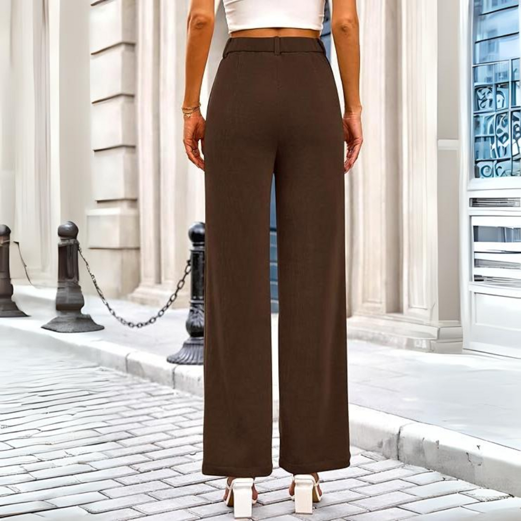 Pantalon Palazzo Avec Taille Élastique Et Coupe Large Pour Femmes | Idéal Pour Usage Quotidien