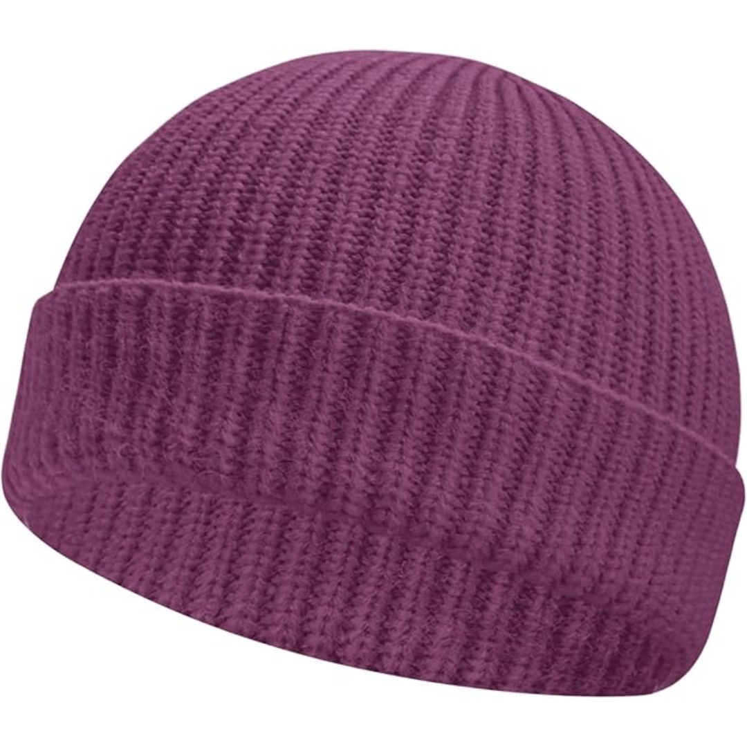 Bonnet D’Hiver avec Revers Court pour Adultes | Idéal pour Les Activités Quotidiennes En Saison Froide