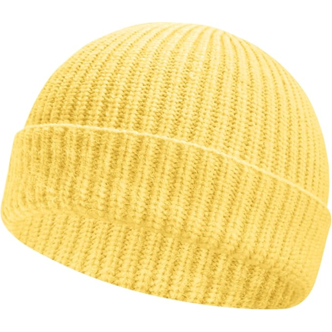 Bonnet D’Hiver avec Revers Court pour Adultes | Idéal pour Les Activités Quotidiennes En Saison Froide