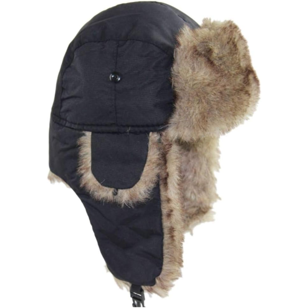 Bonnet Trappeur d’Hiver avec Doublure Intérieure et Cache-Oreilles | Idéal pour les Activités Extérieures