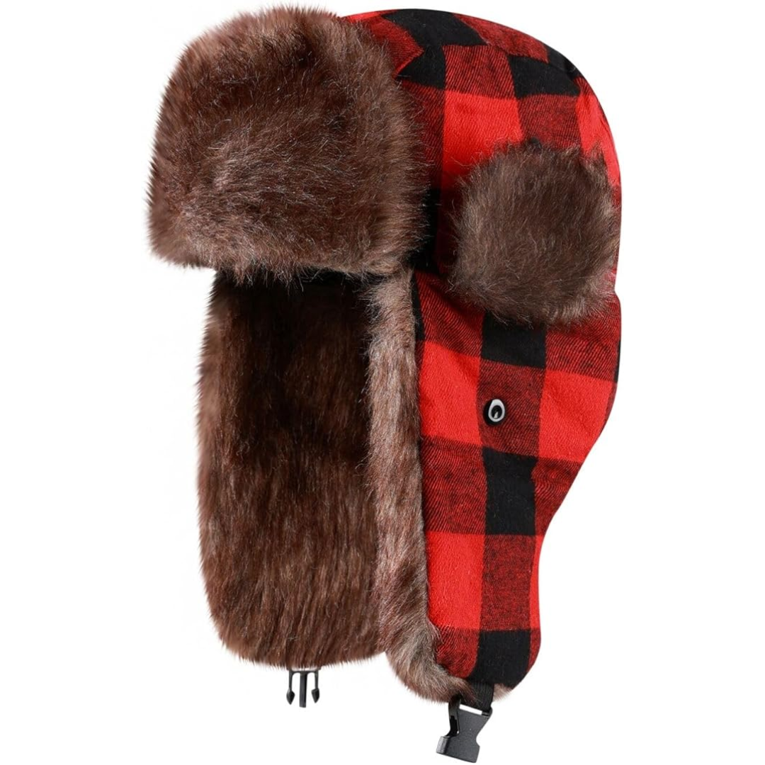 Bonnet Trappeur d’Hiver avec Doublure Intérieure et Cache-Oreilles | Idéal pour les Activités Extérieures