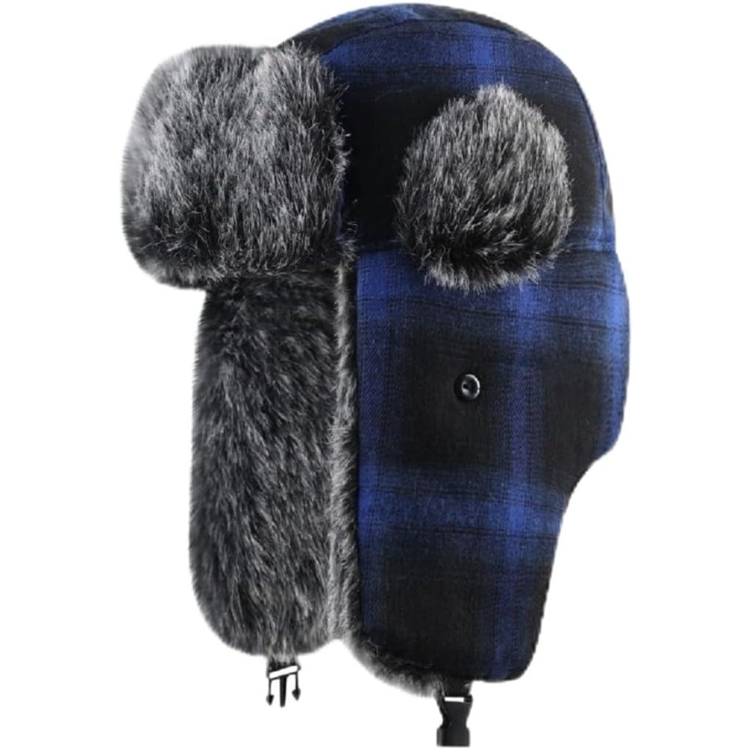 Bonnet Trappeur d’Hiver avec Doublure Intérieure et Cache-Oreilles | Idéal pour les Activités Extérieures