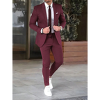 Costume Homme Slim Fit avec Veste et Pantalon | Idéal pour Occasions Formelles
