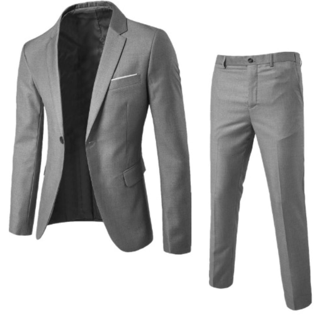 Costume Homme Slim Fit avec Veste et Pantalon | Idéal pour Occasions Formelles