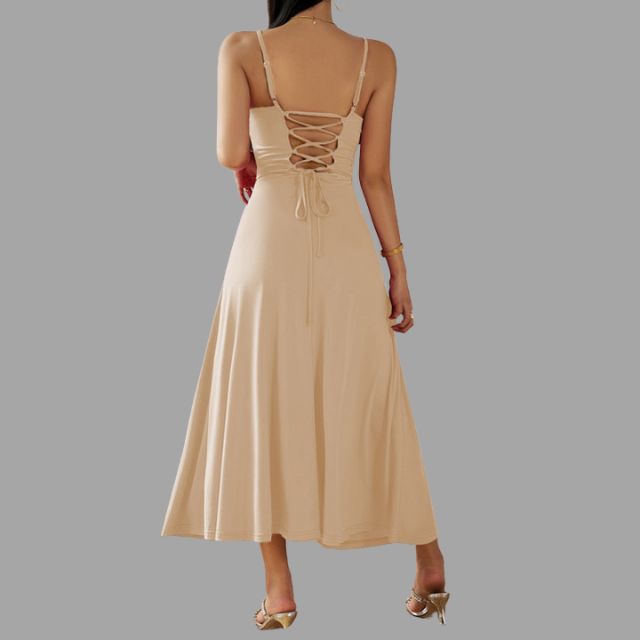 Robe Midi Swing Avec Silhouette Fluide Pour Femme | Idéal Pour Usage Quotidien Et Événements