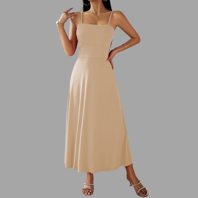 Robe Midi Swing Avec Silhouette Fluide Pour Femme | Idéal Pour Usage Quotidien Et Événements
