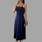 Robe Midi Swing À Coupe Fluide Pour Femme | Idéale Pour Occasions Quotidiennes Et Semi-Formelles